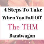 4 Things To Do When You Fall Off The THM Bandwagon