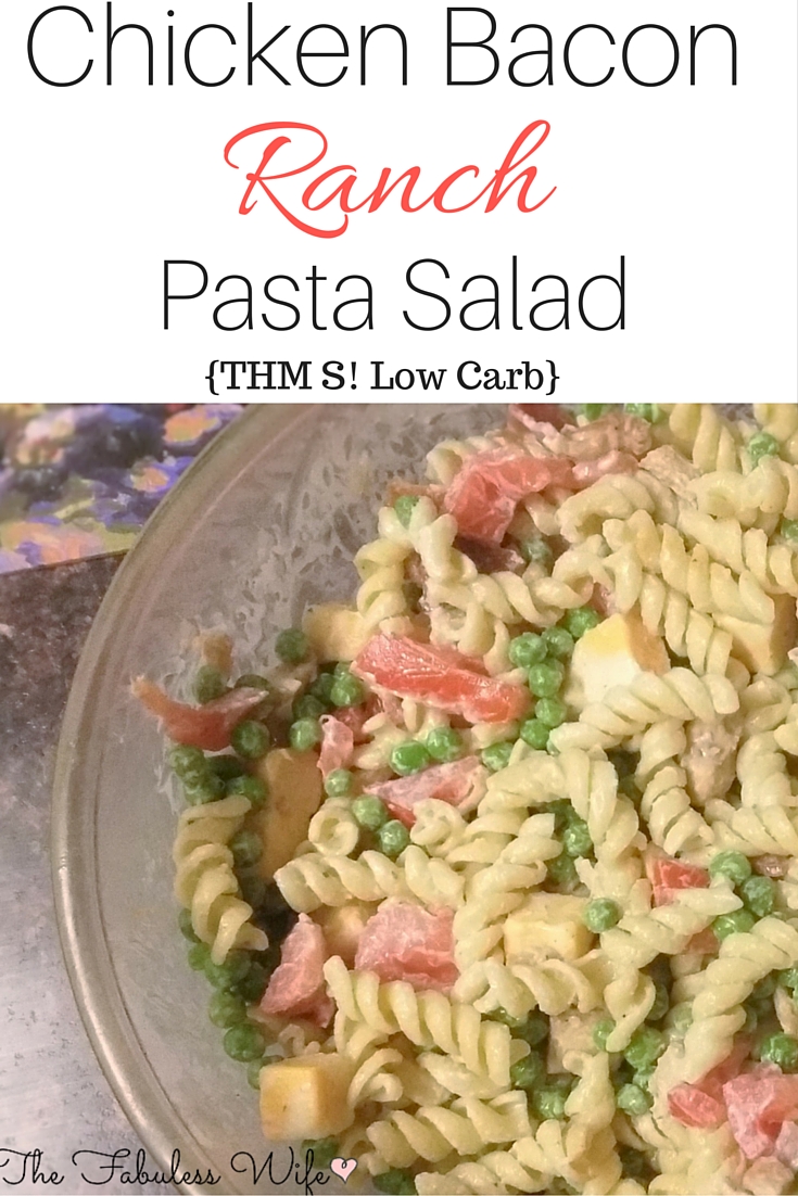 Chicken Bacon Ranch Pasta Salad