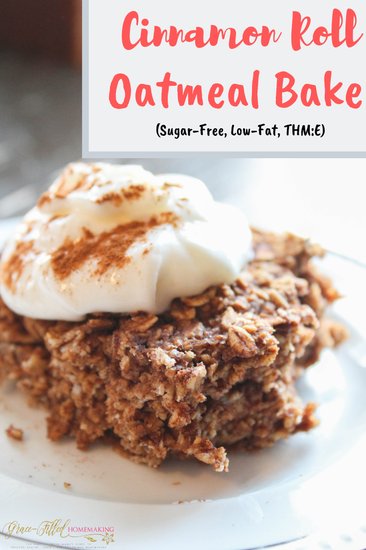 Cinnamon Roll Baked Oatmeal