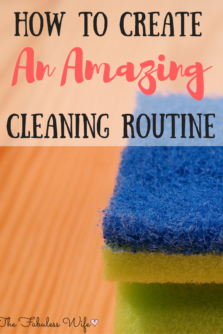 cleaning routine