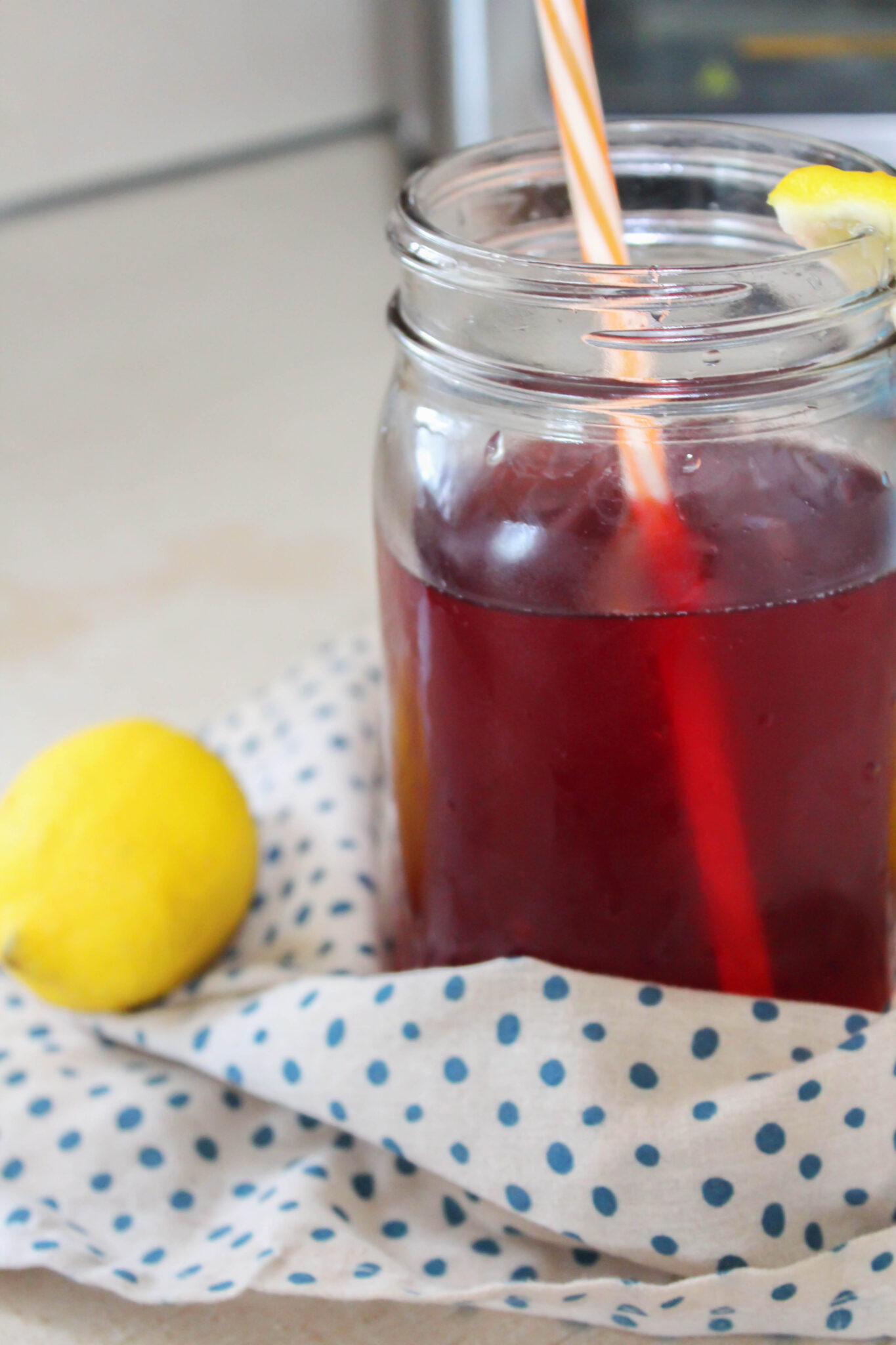 Starbucks Passion Tea Lemonade is one of my favorite drinks. I found a way to make this tea healthier and sugar-free! Check out how I did it here!