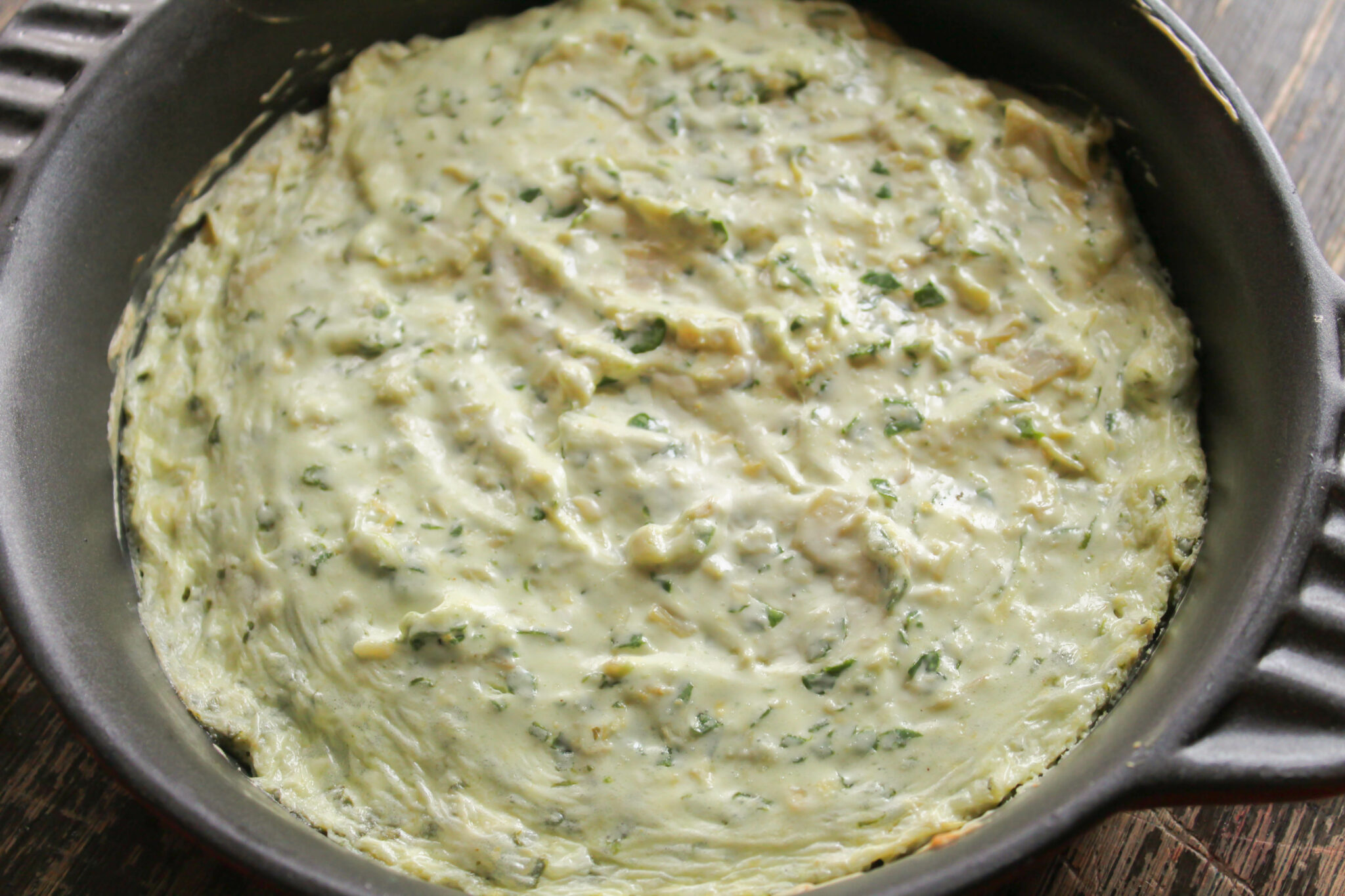 My Light Spinach and Artichoke Dip is a delightful, healthy snack! Serve it with pita chips or veggies!