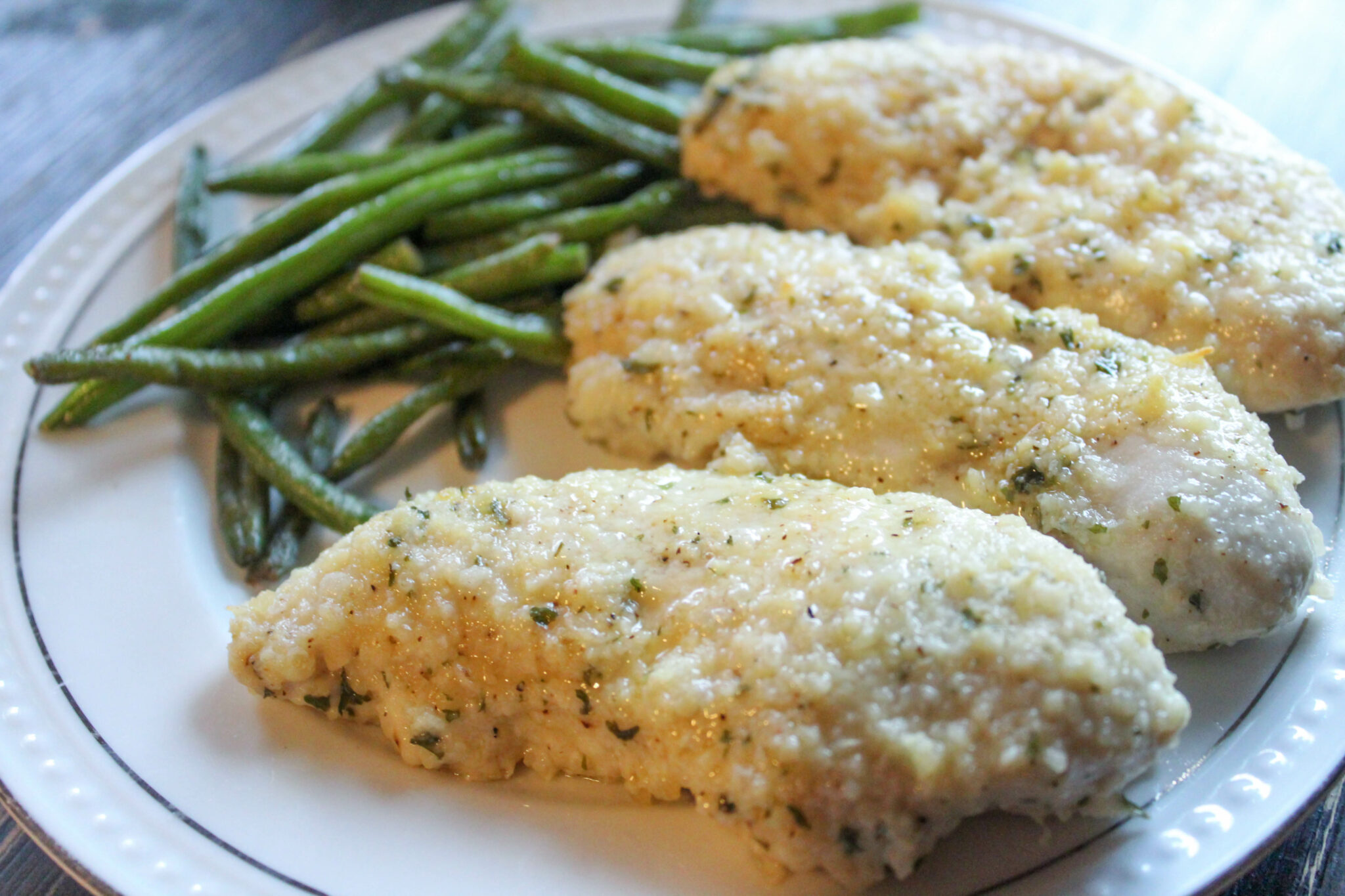 My Parmesan Ranch Chicken Tenders are a family-friendly dinner that's sure to be a new favorite! This juicy, low-carb meal is easy to make.