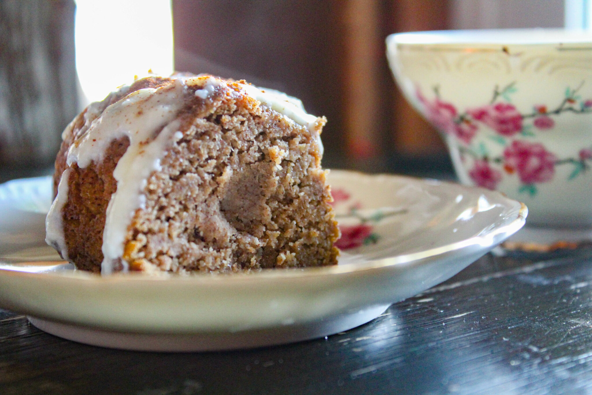 My Pumpkin Spice Coffee Cake is the perfect Fall treat! A perfectly spiced cake topped with a creamy glaze. What could be better? 