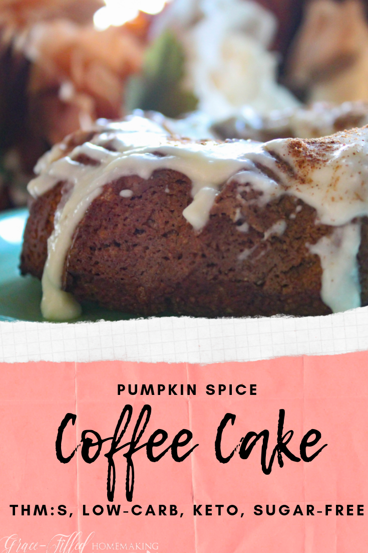 My Pumpkin Spice Coffee Cake is the perfect Fall treat! A perfectly spiced cake topped with a creamy glaze. What could be better? 