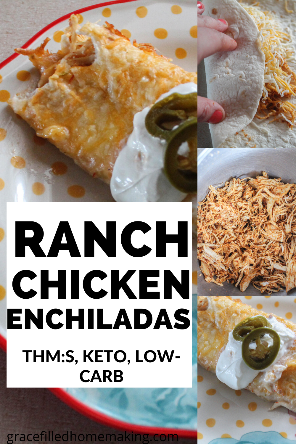 Need a simple, family-friendly dinner? Try my Ranch Chicken Enchiladas! They feature a creamy sauce and flavorful shredded chicken. 