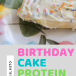 Birthday Cake Protein Bar (THM:S, Low-Carb, Keto)