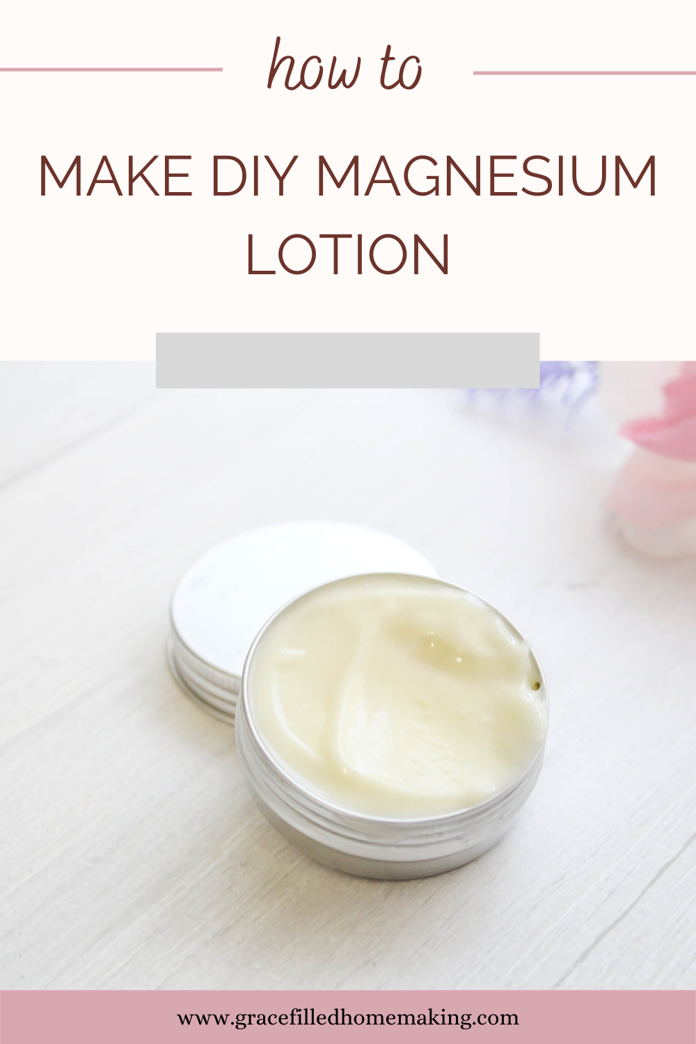 DIY Magnesium Lotion is a perfect remedy for sleepless nights, sore muscles, and more! 

#naturaldiys #essentialoils #crunchy