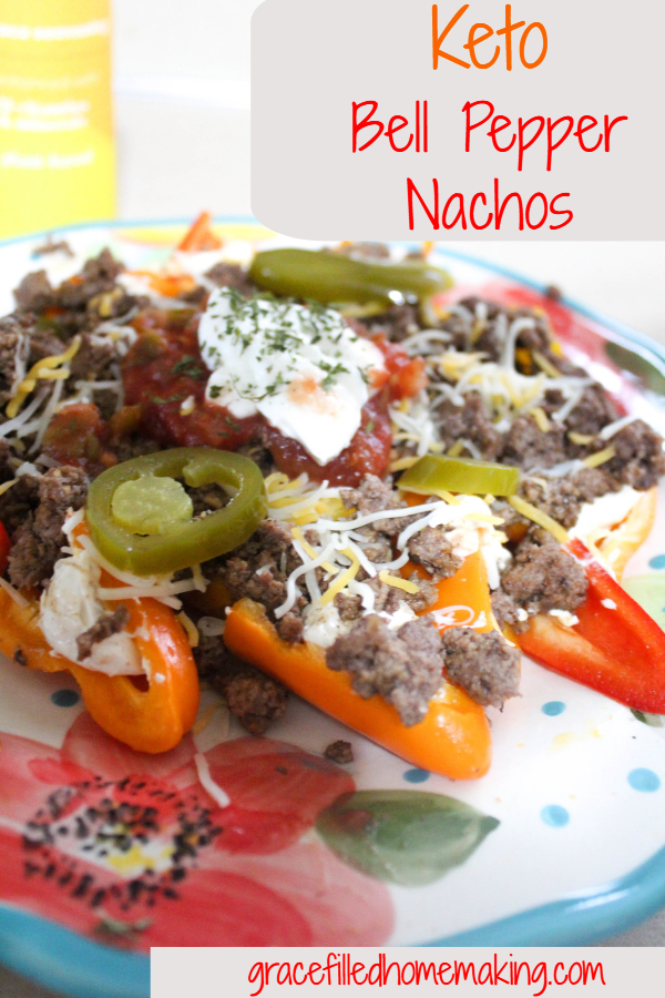 Say yes to nachos and no to carbs without losing the crunch factor! Try my Keto Bell Pepper Nachos. They're creamy, filling, and delish!